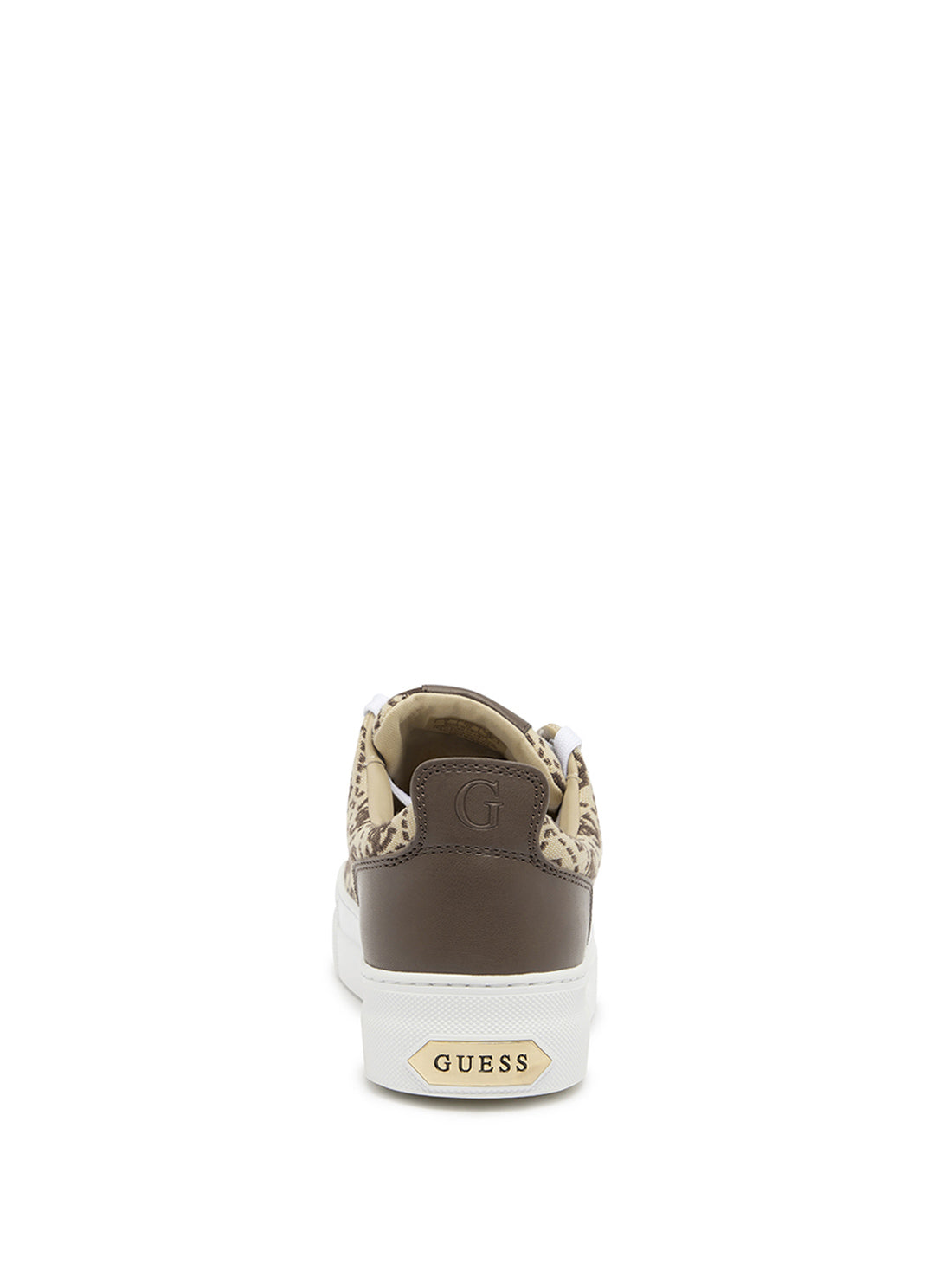 GUESS Brown Logo Gianele Low Top Sneakers back view