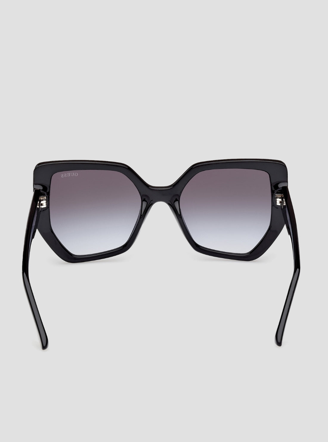 GUESS Womens Black Oversized Cat Eye Sunglasses GU00154_01B Back View