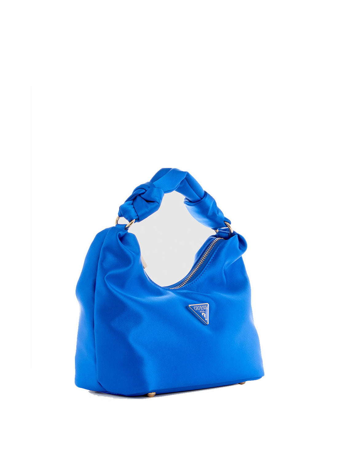 GUESS Women's Blue Velina Hobo Bag EG876502 Angle View
