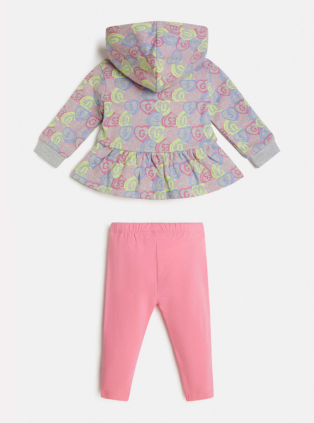 GUESS Baby Girl Captured Heart Jacket And Leggings 2-Piece Set (3-18m) A2BG14K94L0 Back View