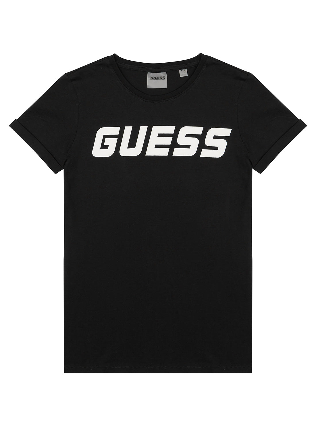 GUESS Big Girl Black Logo Active T-Shirt (7-16) J3RI39I3Z14 Front View