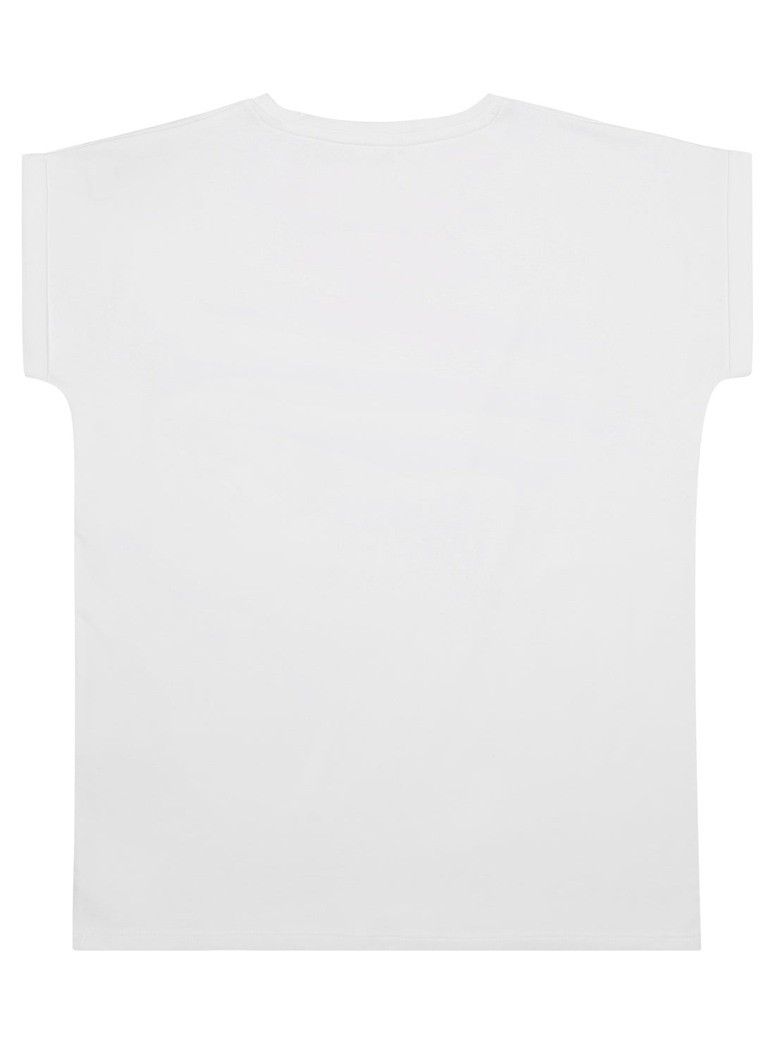 GUESS Big Girl Pure White Metallic Logo T-Shirt (7-16) J3RI33K6YW1 Back View