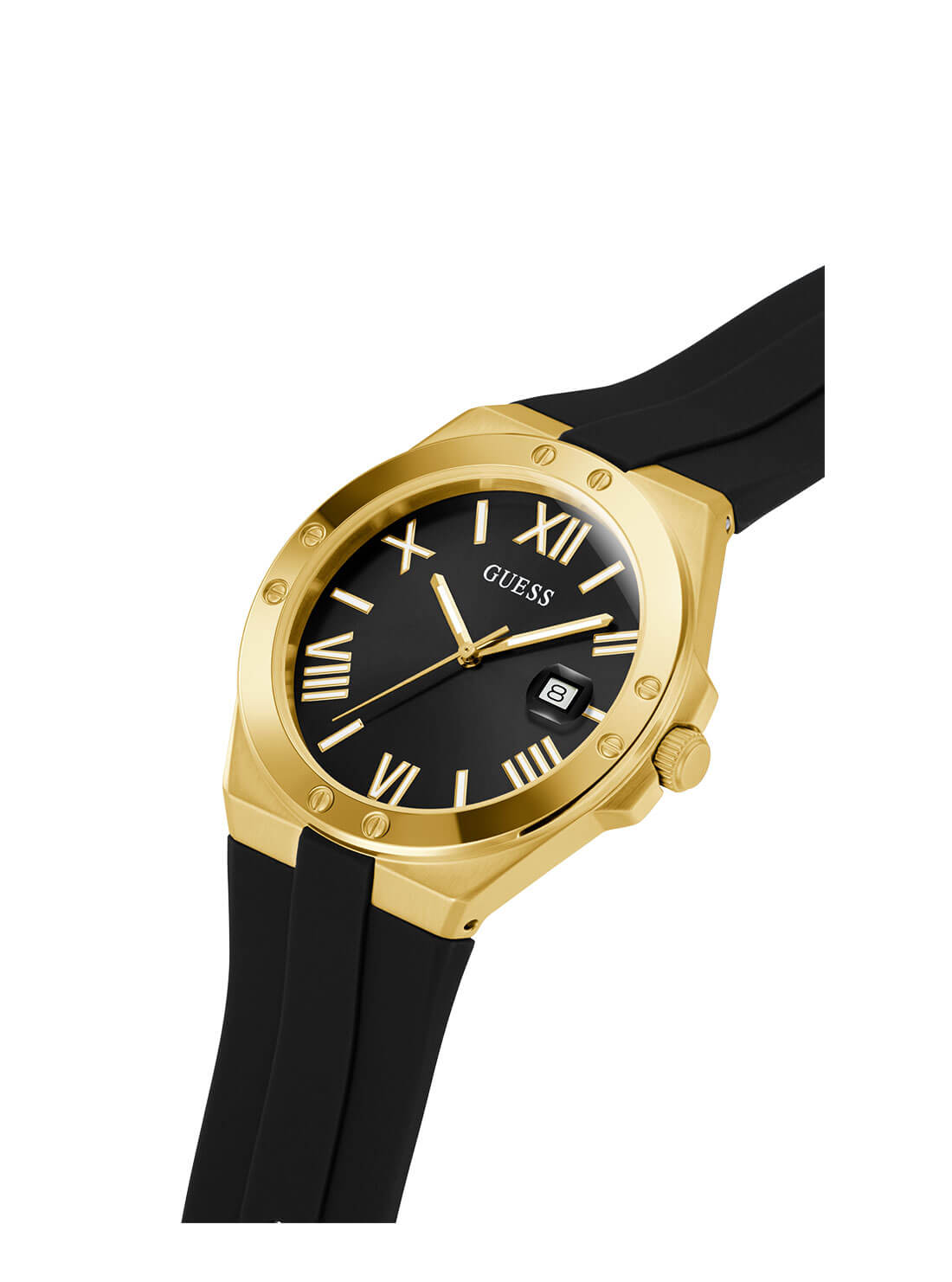 Black Gold Perspective Silicone Watch