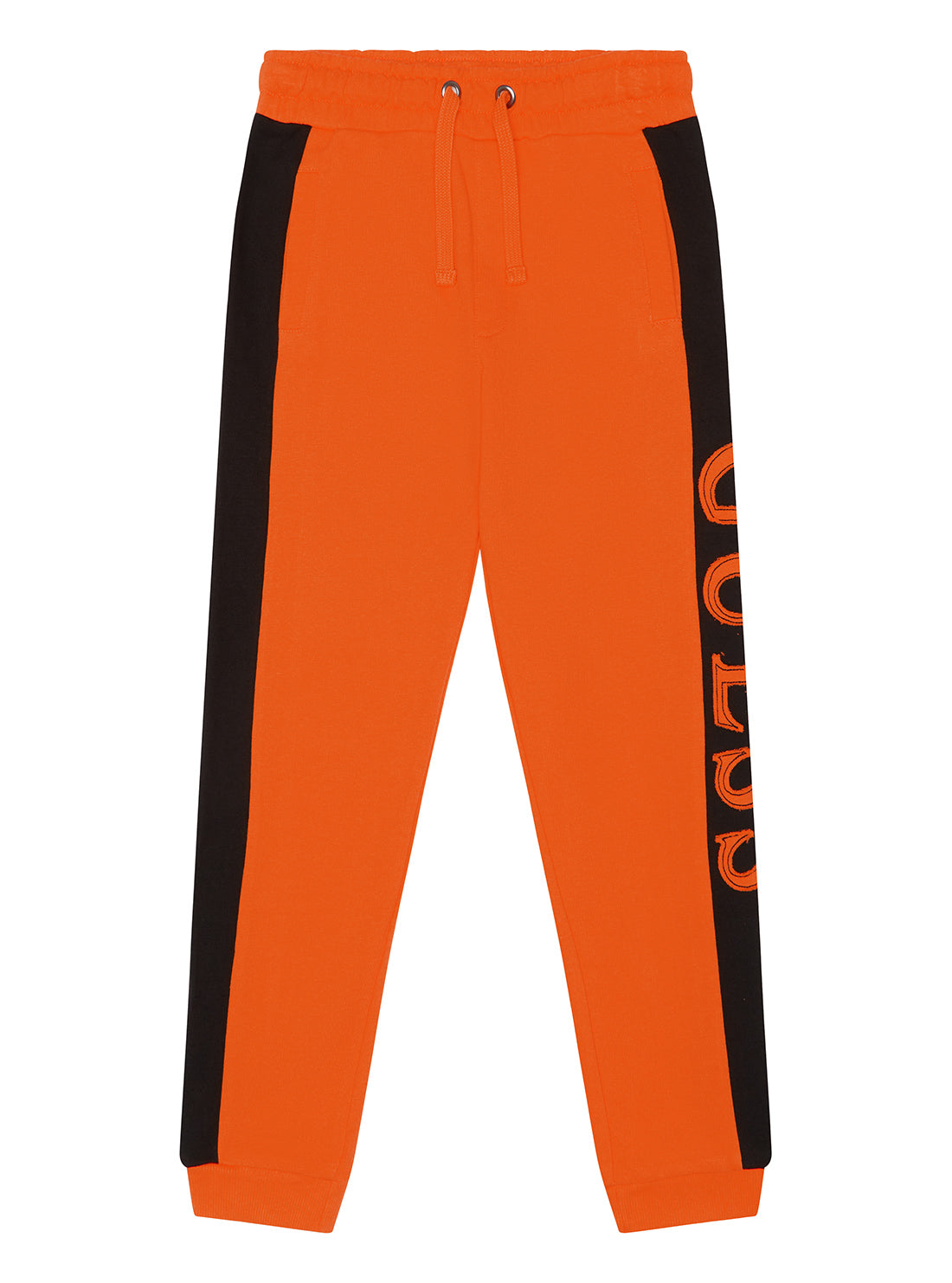 GUESS Little Boy Eco Orange Logo Active Pants (2-7) N3RQ12KA6R3 Front View