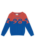 GUESS Little Boy Eco Red Combo Logo Knit Jumper (2-7) N3RR01Z2NN0 Front View
