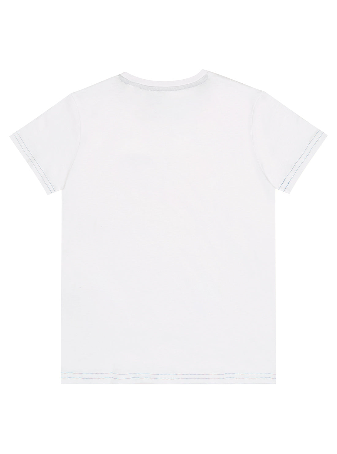 GUESS Little Boy Eco White Orange Logo T-Shirt (2-7) N3RI00K8HM0 Back View
