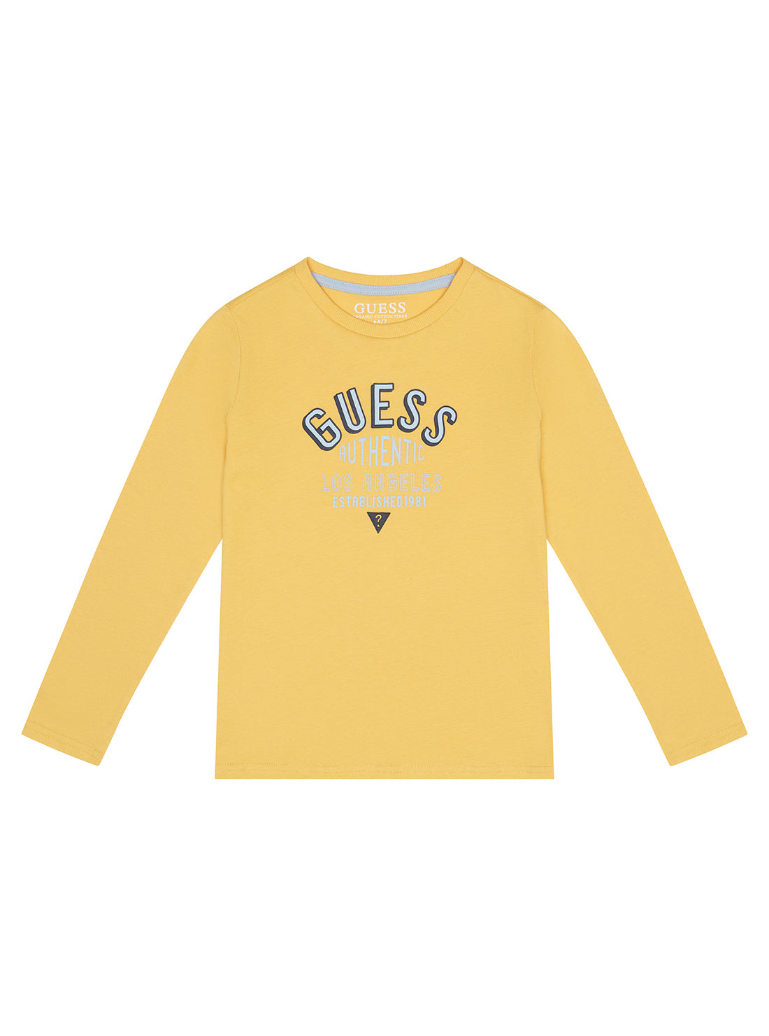 GUESS Little Boy Yellow Logo T-Shirt (2-7) N3RI10K8HM0 Front View