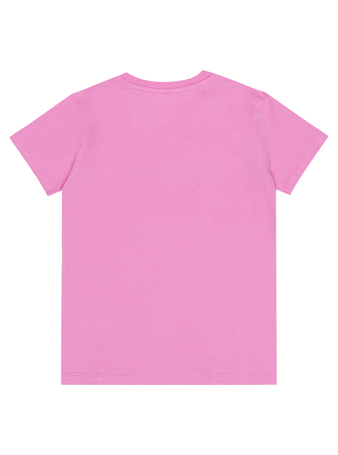 GUESS Little Girl Ciclamino Pink Logo T-Shirt (2-7) K3RI00K6YW3 Back View