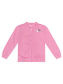 GUESS Little Girl Ciclamino Vibes Logo Zip Jacket (2-7) K3RQ01KA6R0 Front View