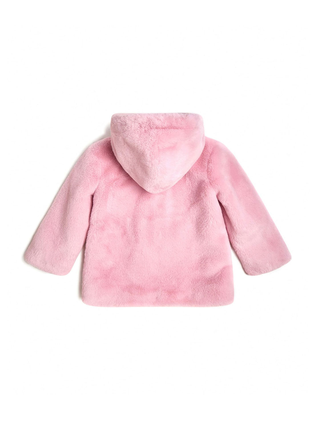 GUESS Little Girl Eco Taffy Rose Faux Fur Jacket (2-7) K2BL02WCFX0 Back View