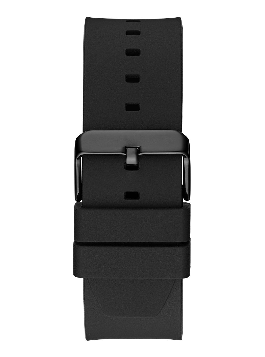 GUESS Men's Black Exposure Silicone Watch GW0633G1 Back View