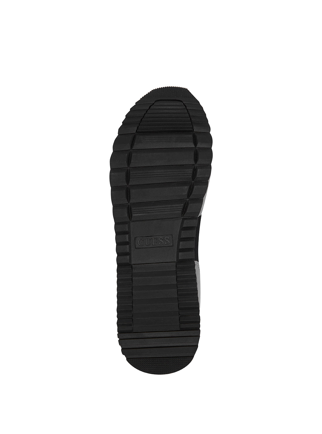 GUESS Men's Black Grey Adder Logo Low Top Sneakers ADDER Bottom View