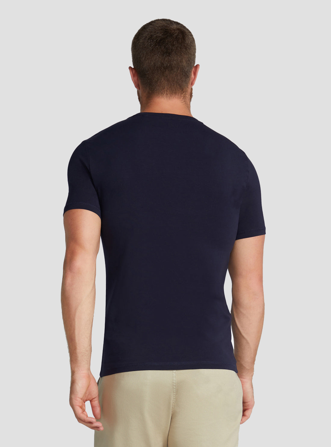GUESS Men's Eco Blue Blurri Logo T-Shirt M3RI12J1314 Back View