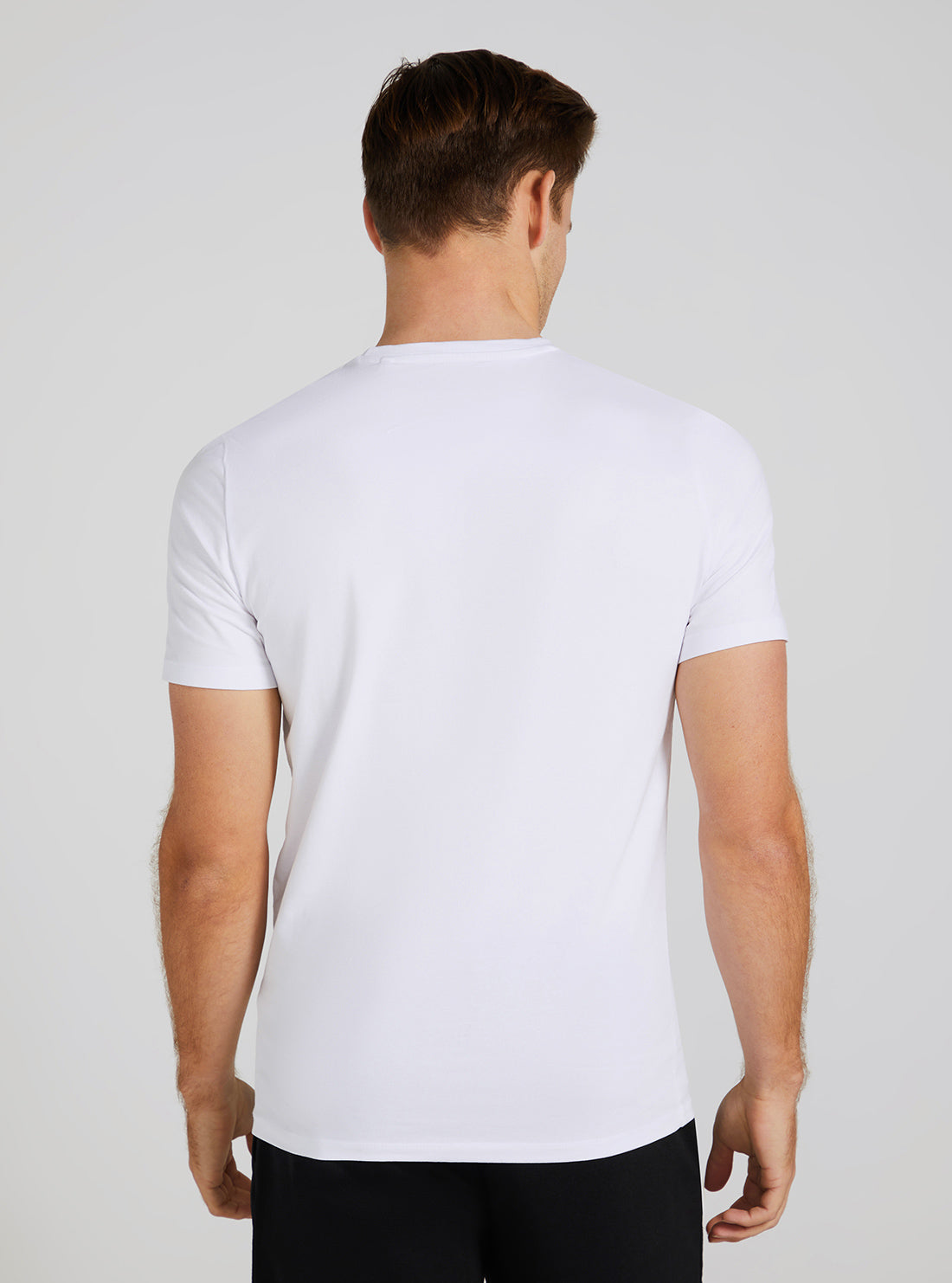 GUESS Men's Eco White Vertical Logo T-Shirt M3GI22J1314 Back View