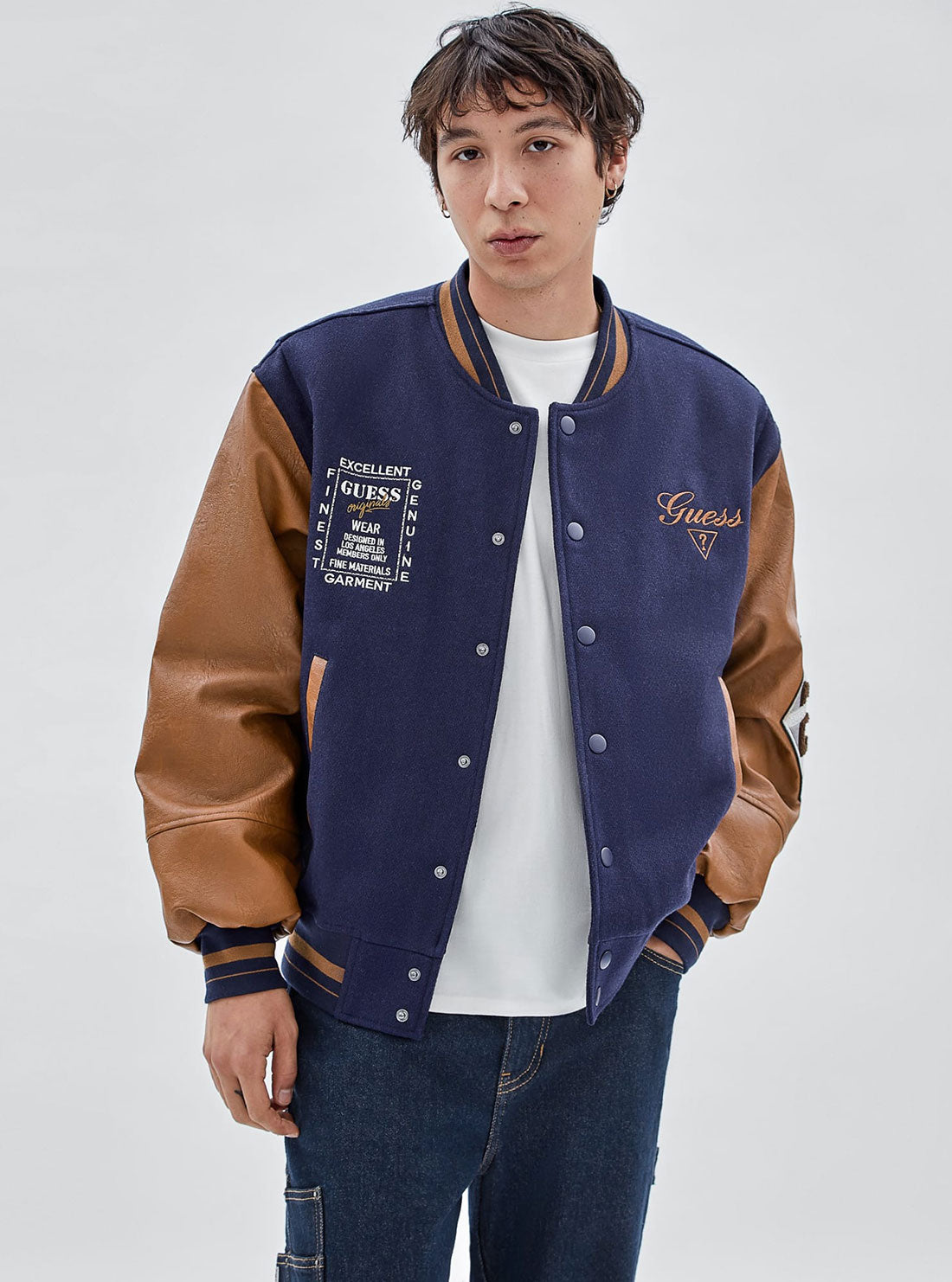 Guess deals letterman jacket