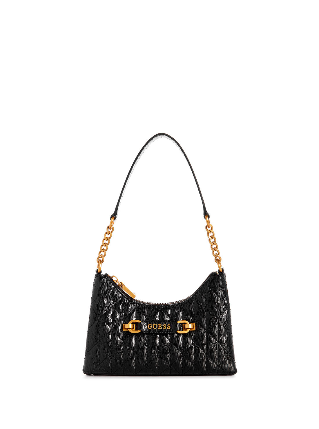 GUESS Women's Black Aveta Mini Shoulder Bag GB898772 Front View