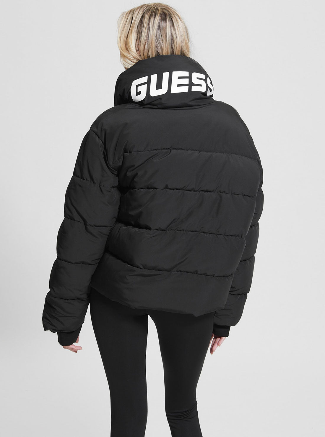 Guess puffer coat outlet women's