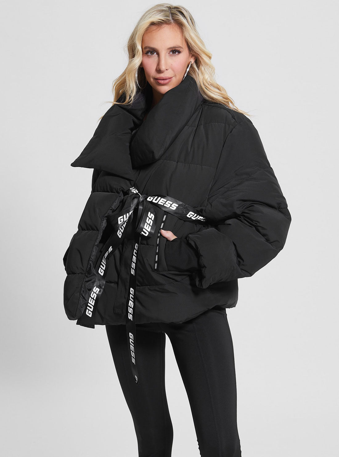 Stay Warm in Style with our Oversized Black Puffer Coat