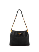 GUESS Women's Black Maranta Small Shoulder Satchel Bag VB897408 Front View