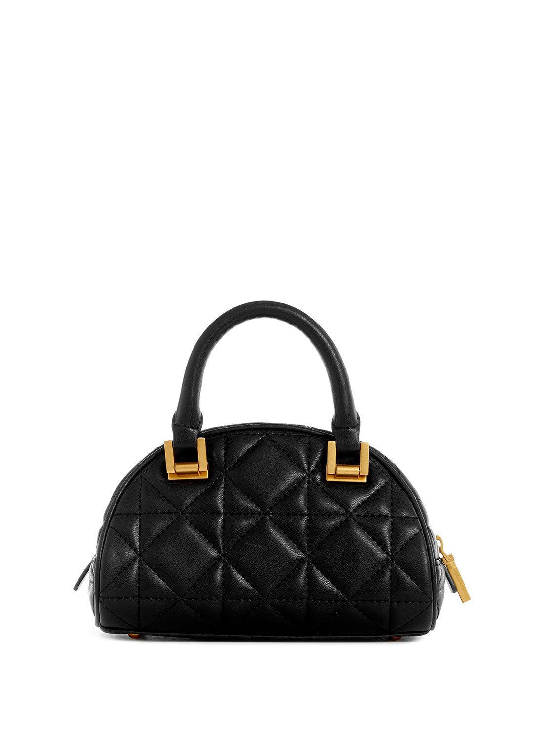 GUESS Women's Black Mildred Mini Bowler Bag QA896276 Back View