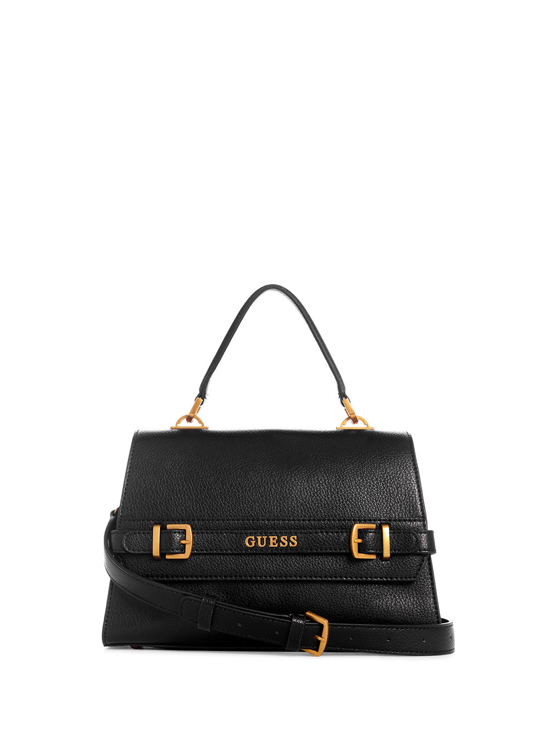 GUESS Women's Black Sestri Crossbody Bag BB898520 Front View