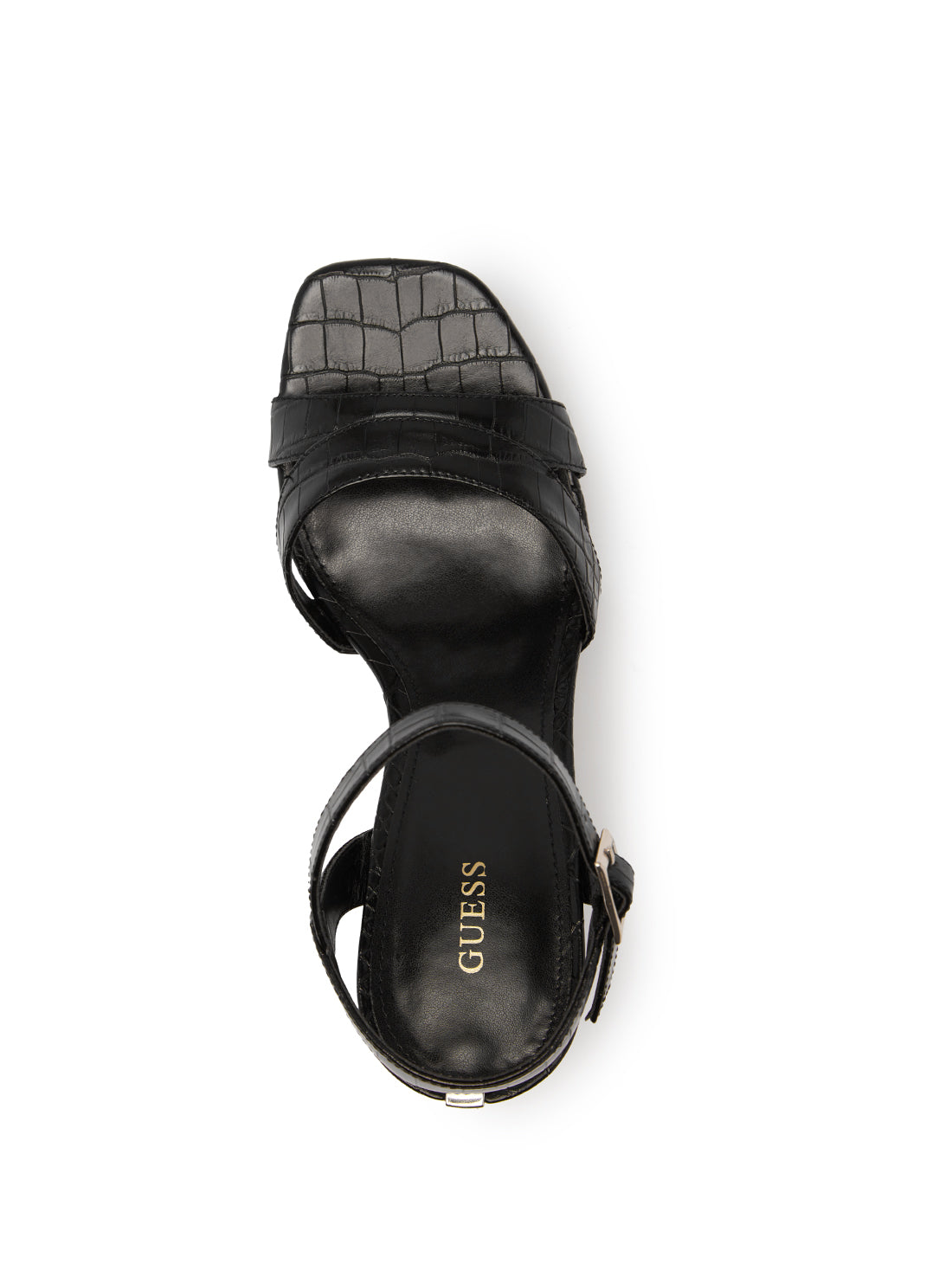 Black Zelina Platform Sandal Heels