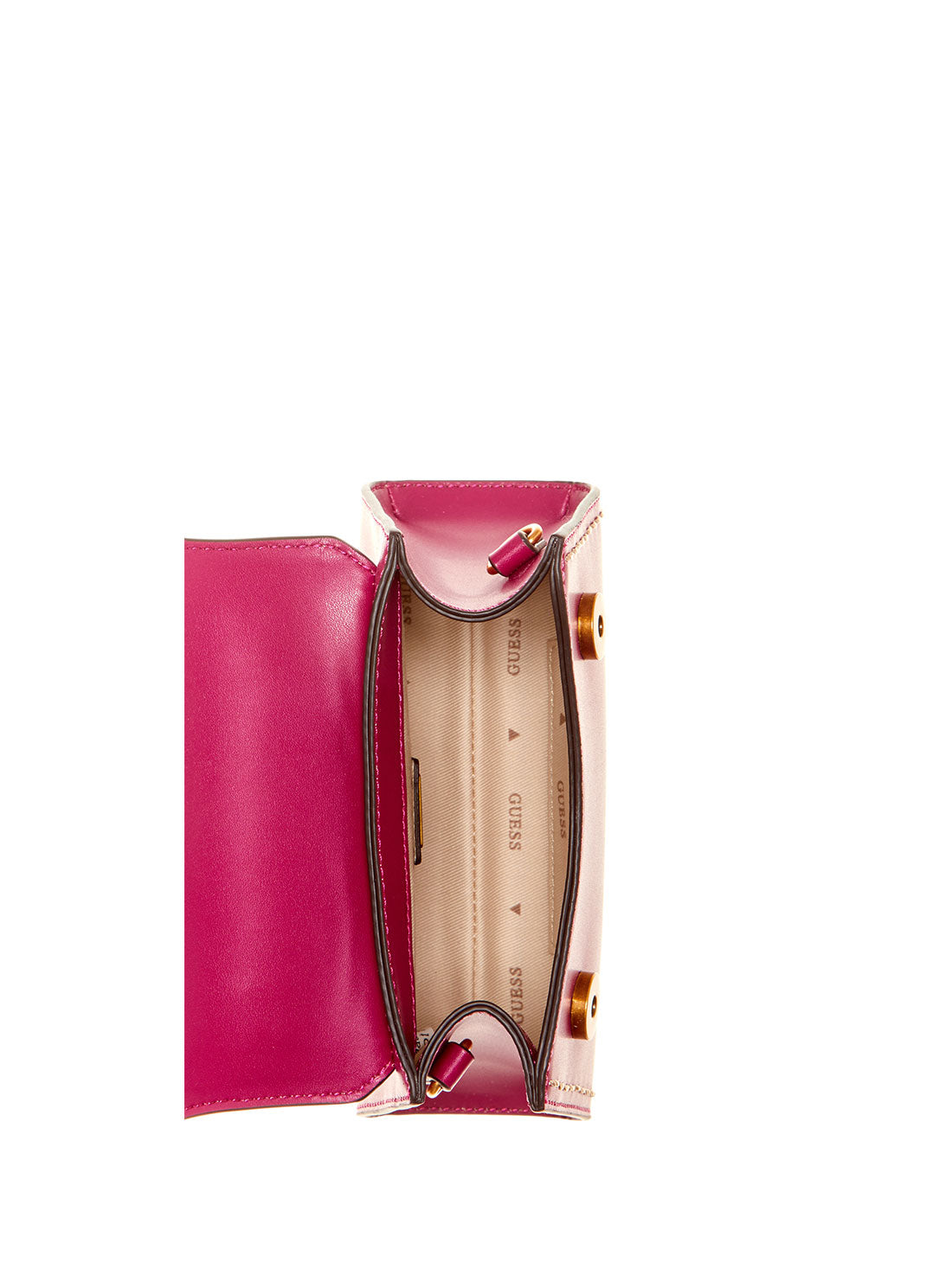 GUESS Women's Boysenberry Stephi Mini Crossbody Bag VB787577 Inside View