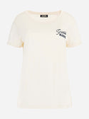 GUESS Women's Eco Cream White Marine Logo T-Shirt W3GI37K46D1 Ghost View