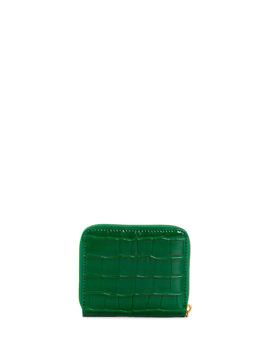 GUESS Women's Green James Croco Small Wallet CA877337 Back View