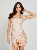 GUESS Women's Reclaimed Romance Felice Mini Dress W3GK0NWEI90 Front View