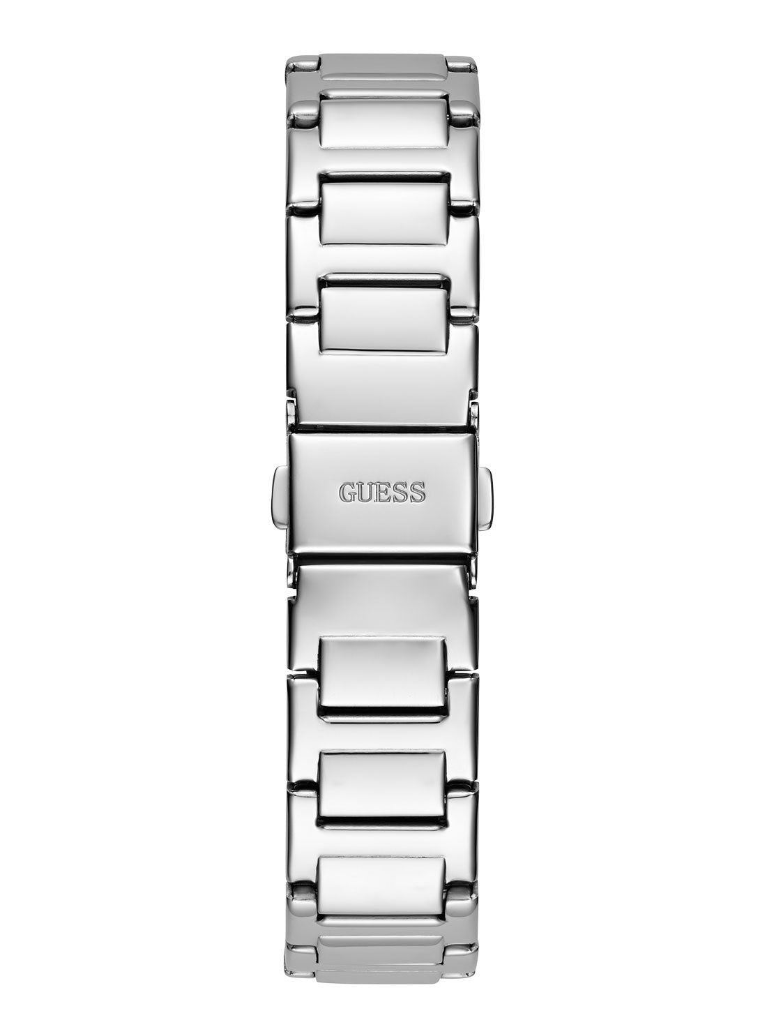 GUESS Women's Silver Black Glitz Clash Watch GW0600L1 Back View