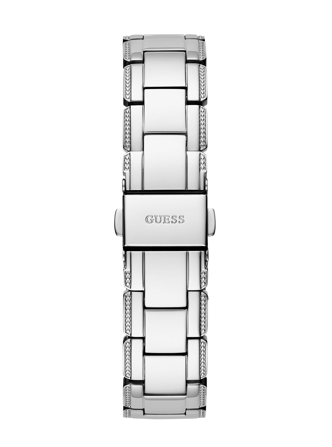 GUESS Women's Silver Crystal Clear Glitz Watch GW0470L1 Back  View