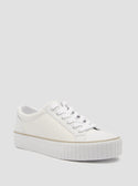 GUESS Women's White Nortin Logo Low Top Sneakers NORTIN2 Front View