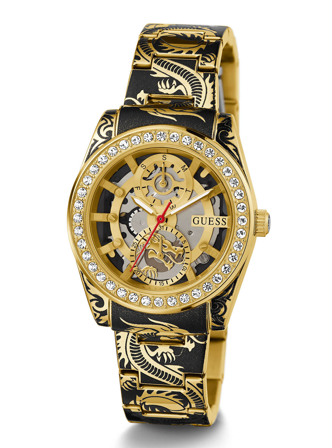 Women's Gold Dragoness Glitz Watch full view