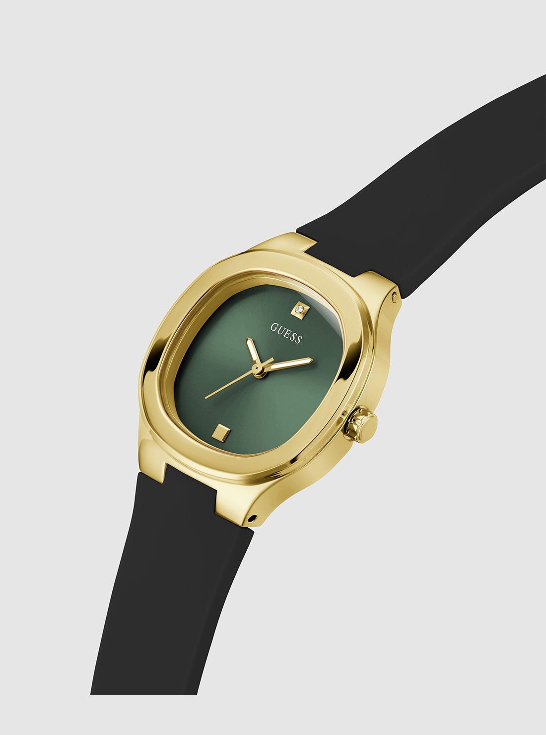 Black Eve Green Silicone Watch