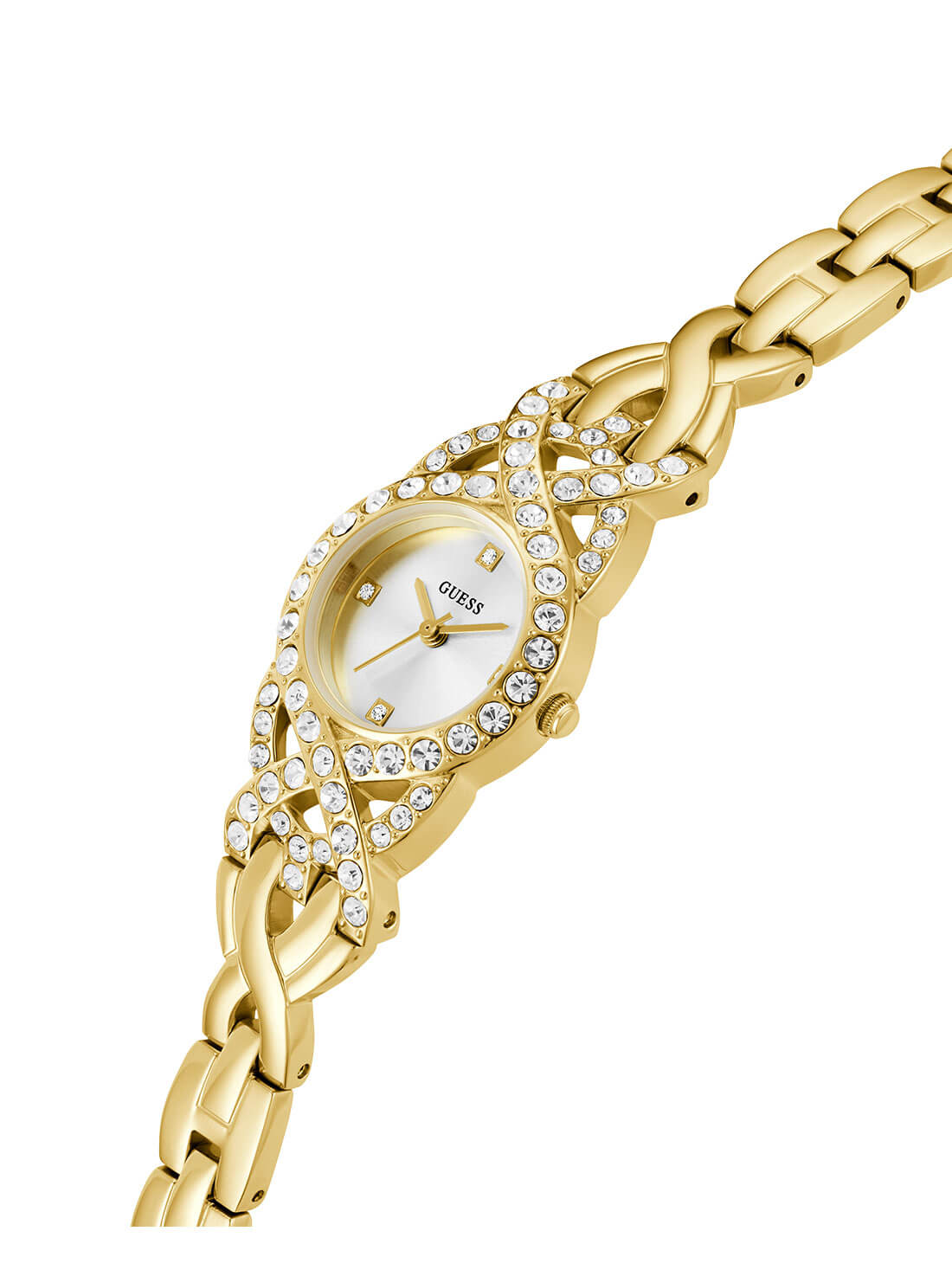 GUESS Gold Adorn Crystal Watch side view