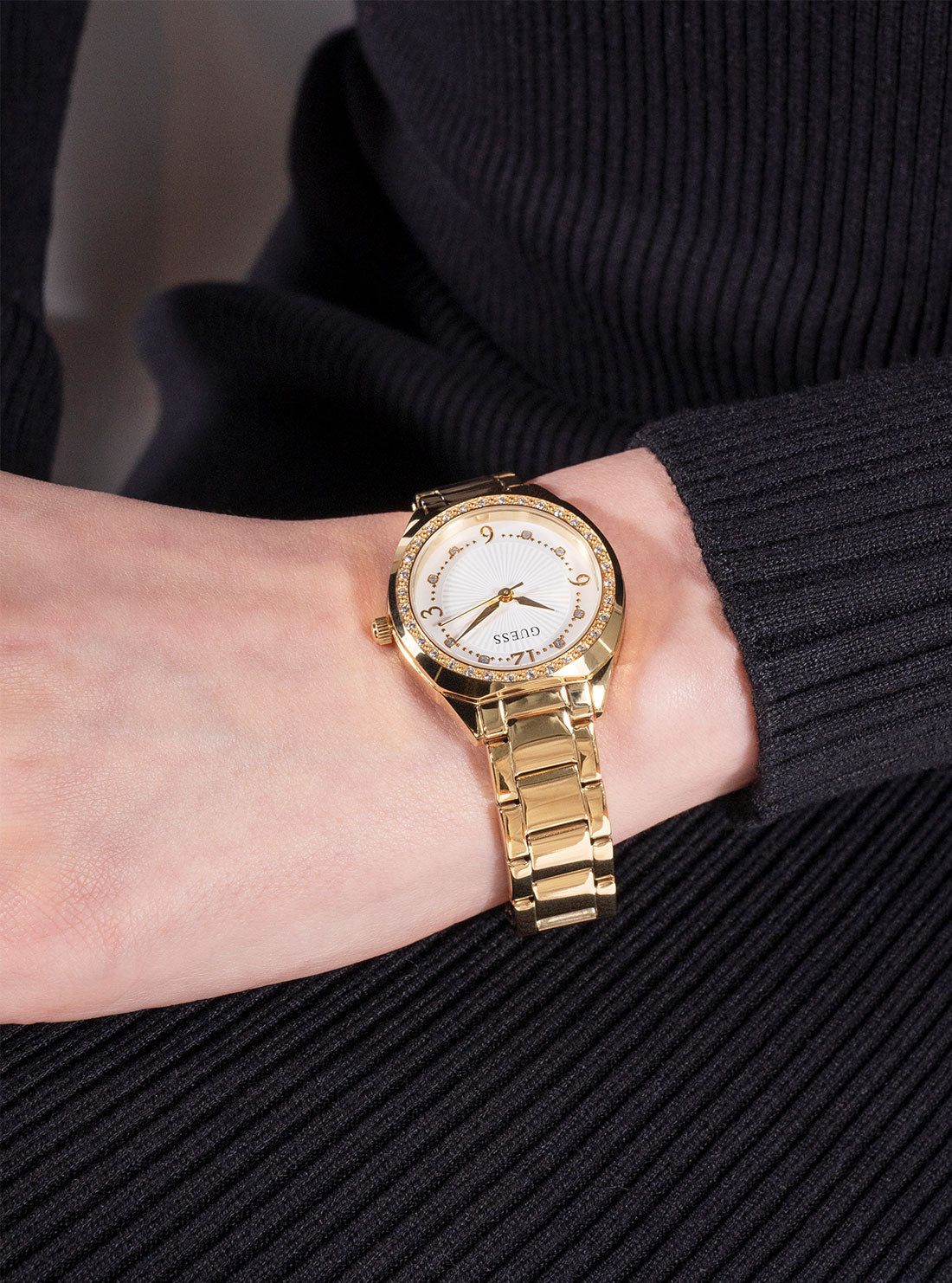 Gold Charlotte Chrystal Link Watch