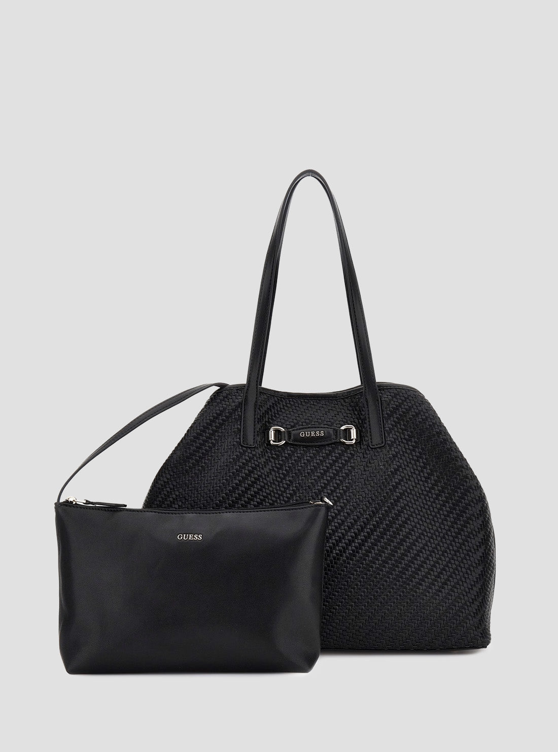 Black Vikky 2 in 1 Large Tote Bag