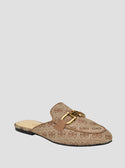 GUESS Brown Logo Bommiya Loafers front view