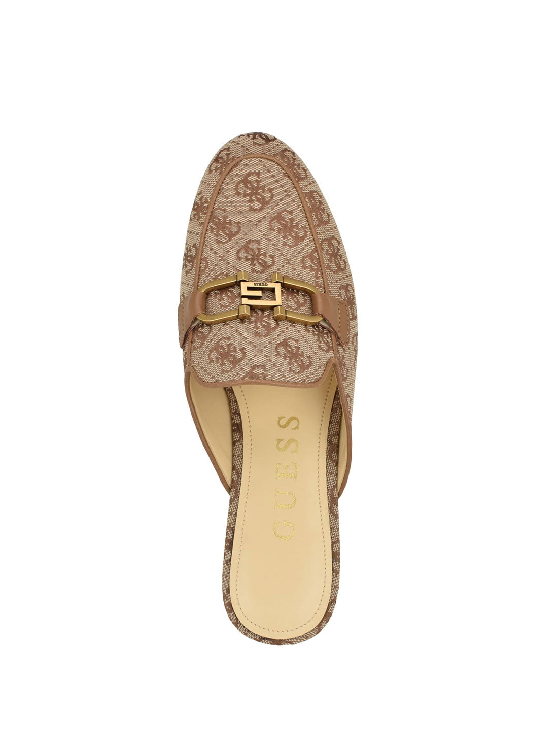 Brown Logo Bommiya Loafers top view