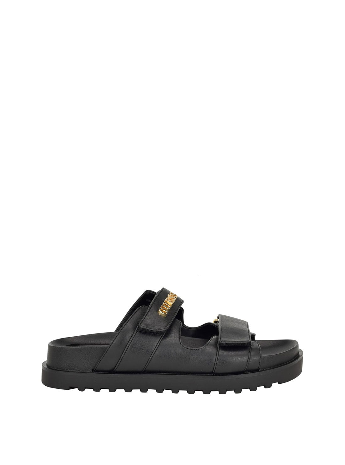 Black Fabulon Chunky Slide Sandals