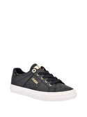 GUESS Black Gold Loven Low-Top Sneakers front view