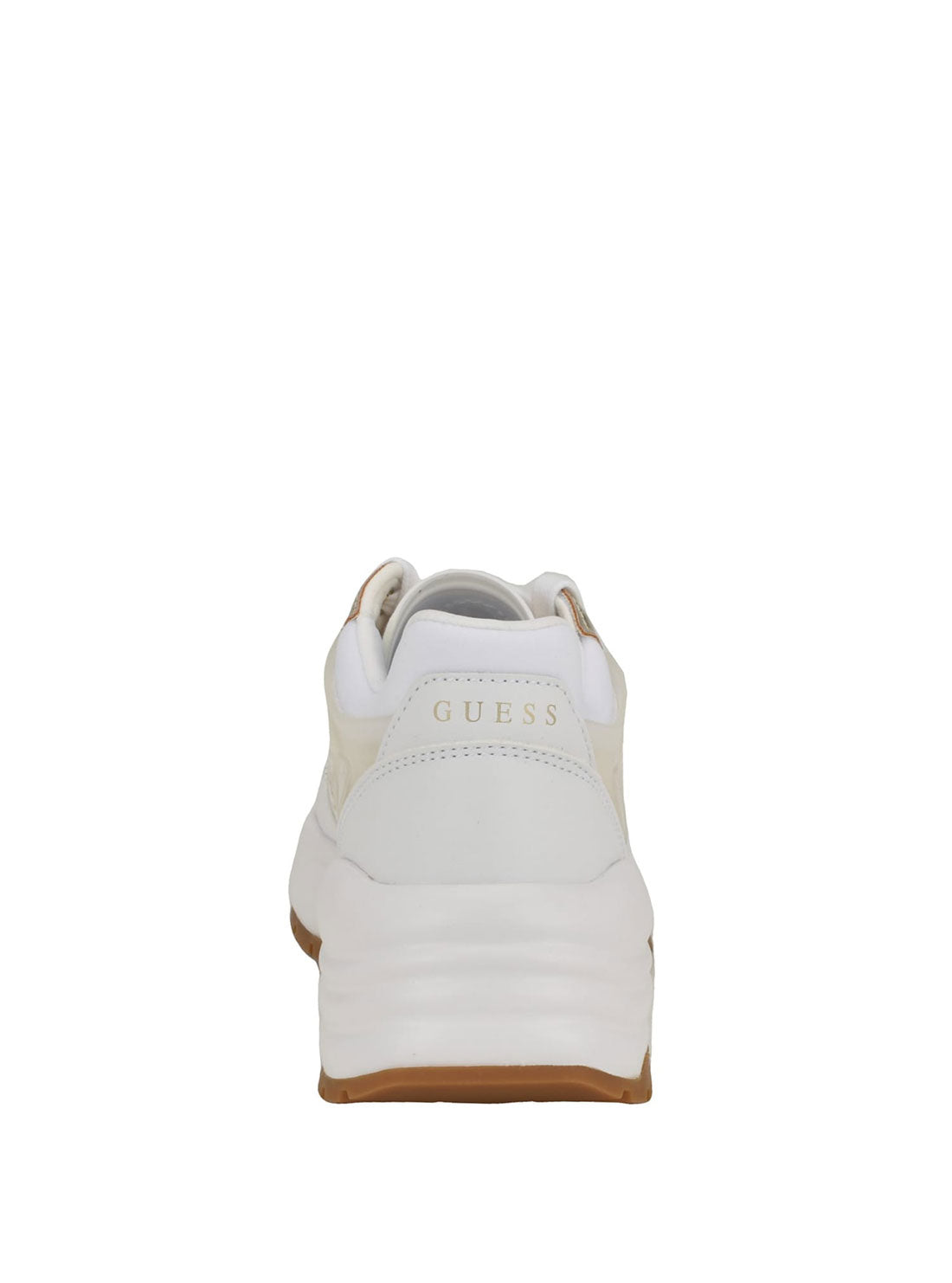 GUESS White Logo Low-Top Sneakers back view