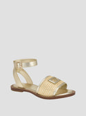 GUESS Gold Shay Sandals front view