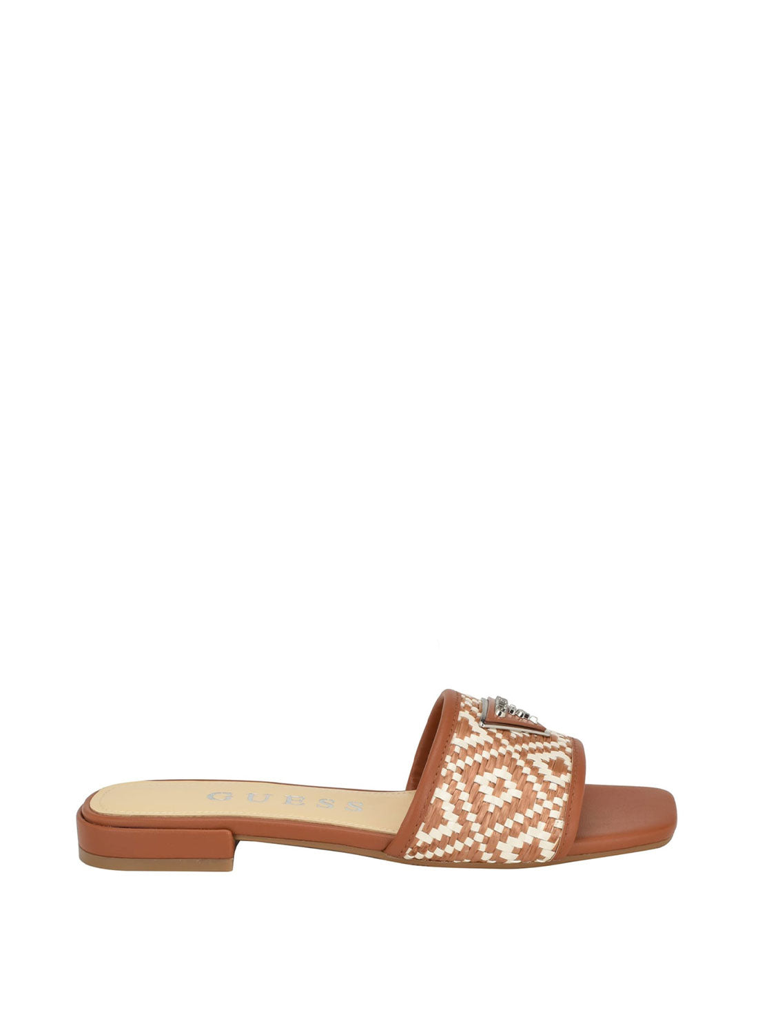 GUESS Brown Tamsen Slide Sandal side view