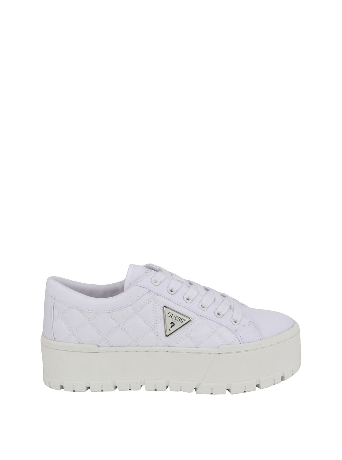 White Chunky Sole Sneakers side view