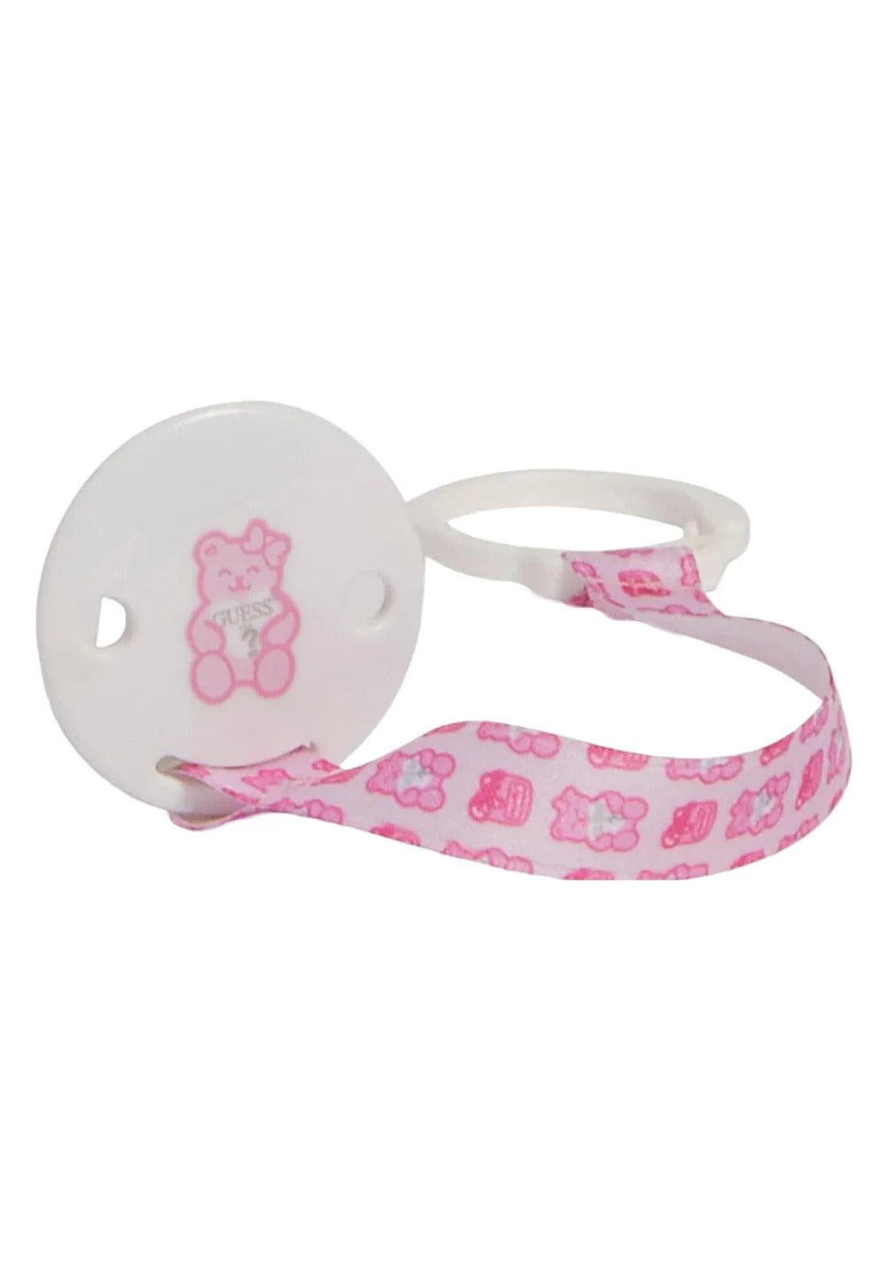 Pink Teddy 3-Pack Pacifier Clip Holder Set