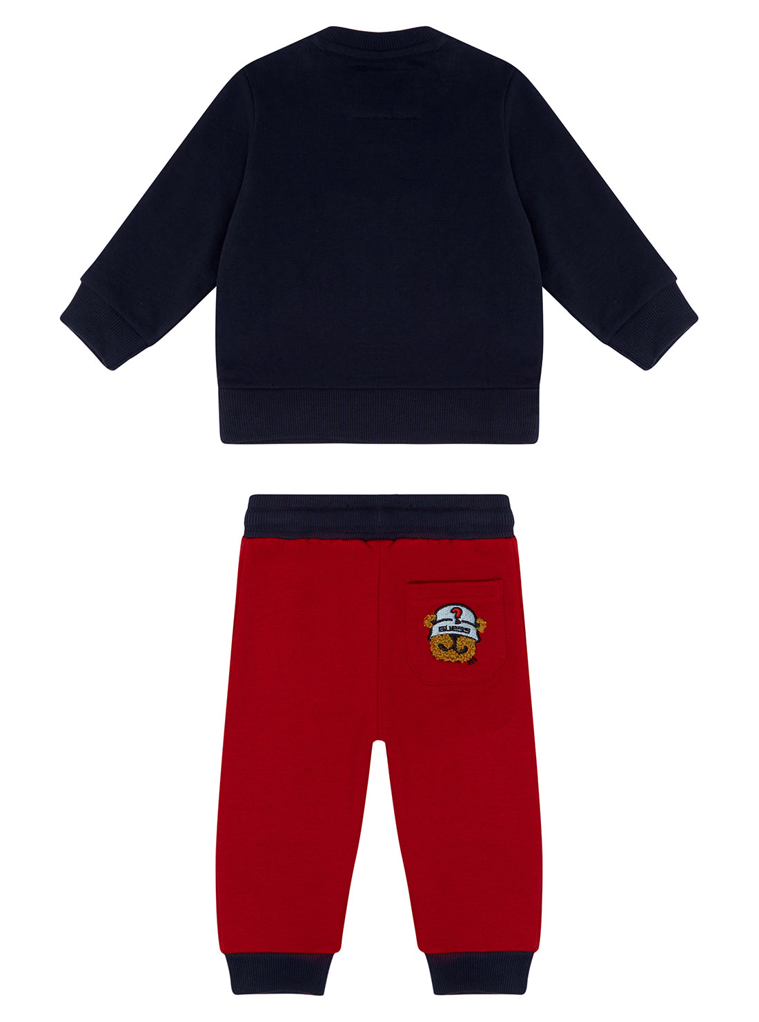 GUESS Blue Red Active Top and Pants Set (0-24M) back view