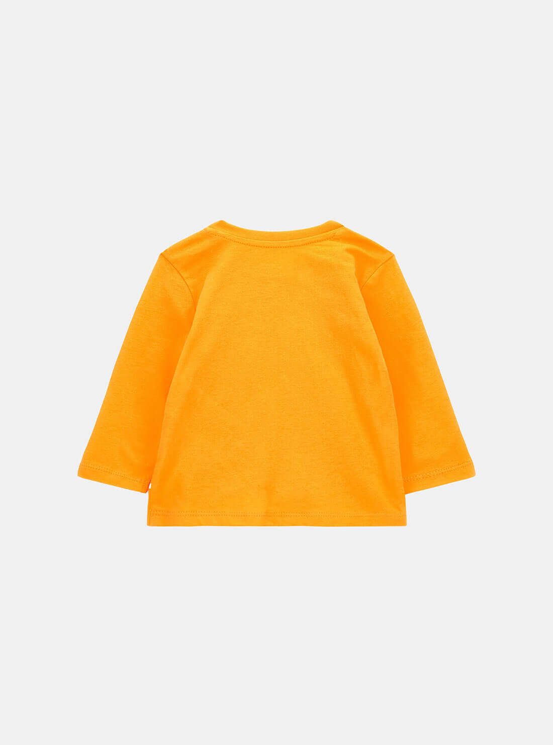 Orange Bear Print Long Sleeve Top (3-18M) | GUESS Kids | back view