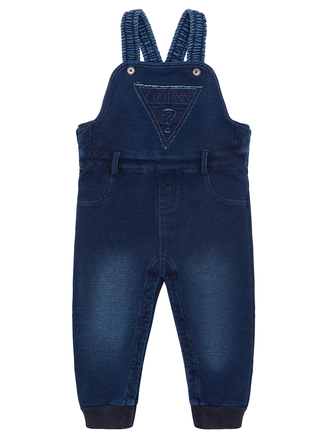 Blue Denim Knit Overall (0-12M)